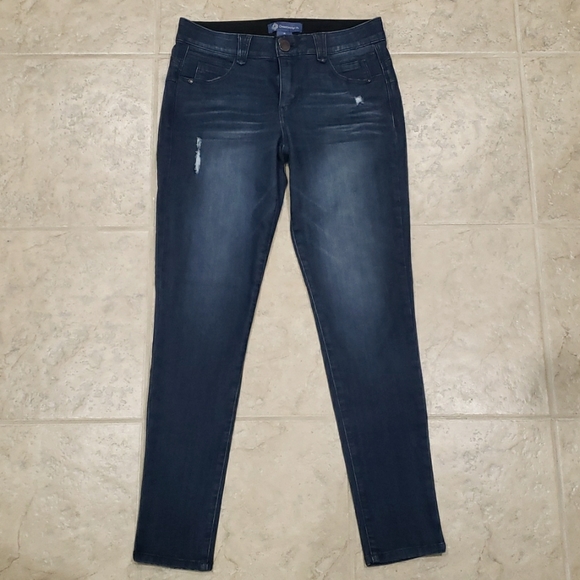 Democracy "Ab" solution Booty Lift Blue Vintage Denim Jeggings - Picture 2 of 6